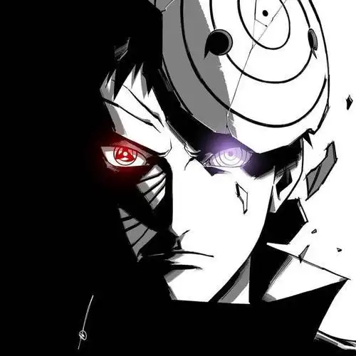 火影忍者黑白带土头像