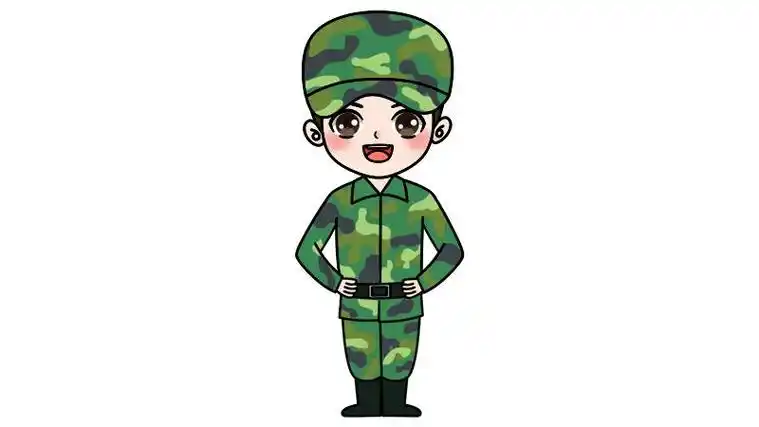 军人简笔画