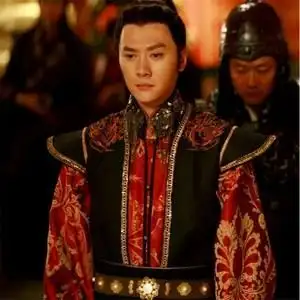 中国风兰陵王冯i绍峰同款古装男装带云肩款影视剧武侠服古风汉服