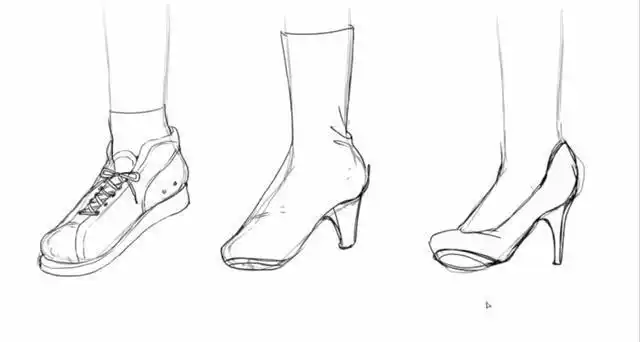 漫画中人物鞋子画法教程