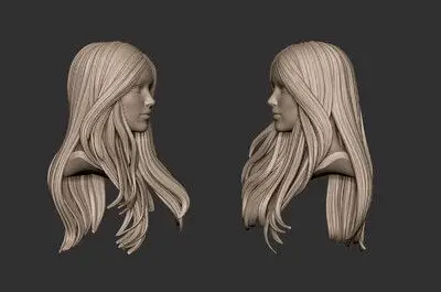 338 头发 发型 美女 少女 女性 短发 长发 卷发 大波浪 卷发 披肩发