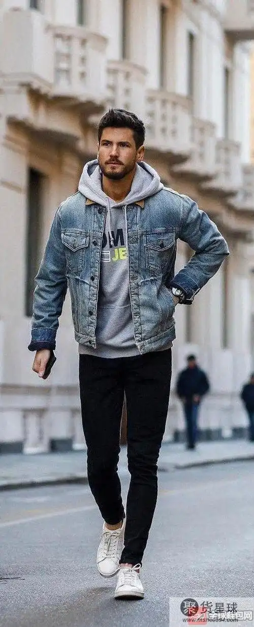 潮男秋季都这么穿搭_男装_聚货星球网