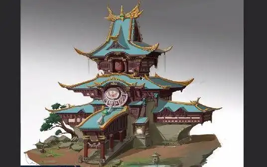 【3d建模】好看大气古风宫殿建筑