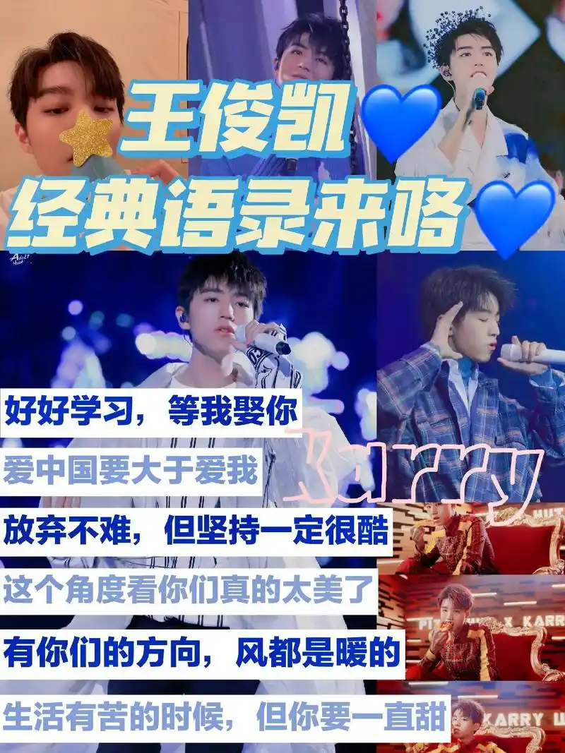 王俊凯经典语录来咯97.#图文伙伴计划 97放弃不难,但坚持 - 抖音