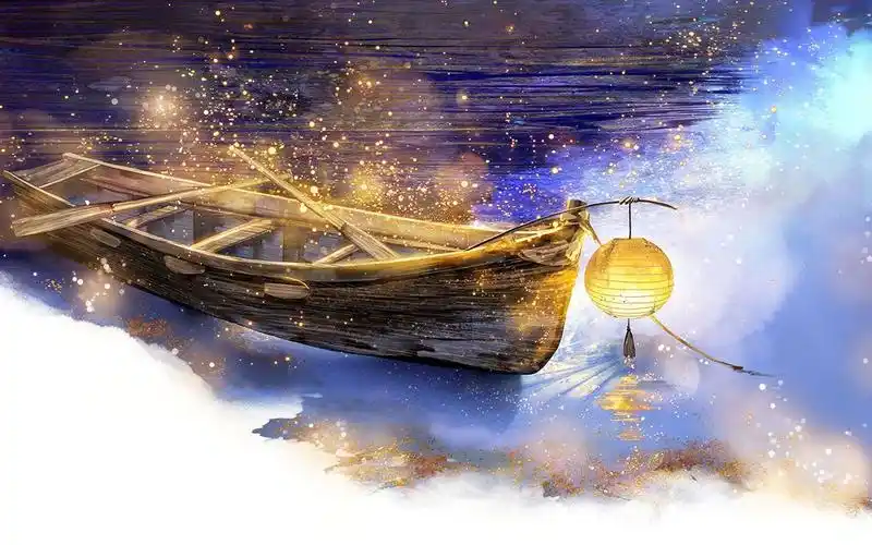 ps绘画】唯美古风星河入梦——满船清梦压星河_哔哩哔哩_bilibili