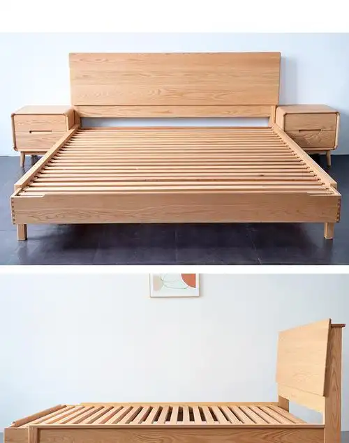 北欧黑胡桃木实木床主卧大床手工榫卯1.8m双人床婚床现代简约