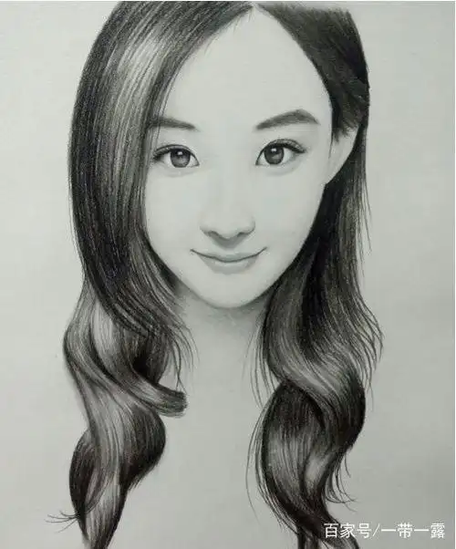 你们的女一号赵丽颖素描手绘教程