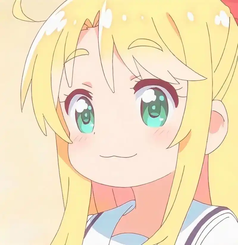 大眼睛萌妹来了呜呜|动漫头像女|黄色系 这是一组系列头像 黄头发妹妹