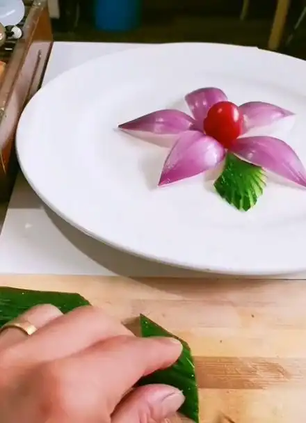 简单易学的蔬菜摆盘,太漂亮了!