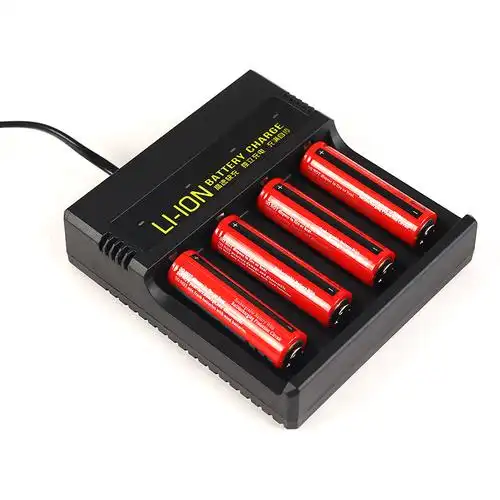 26650锂电池充电器强光手电筒头灯18650通用型多功能座充充电器