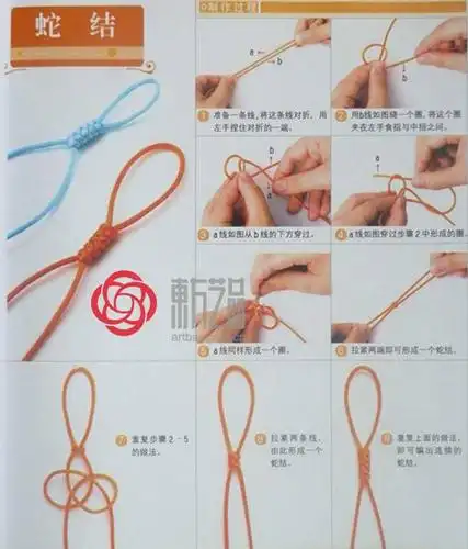 20种艺术绳结编绳方法图解