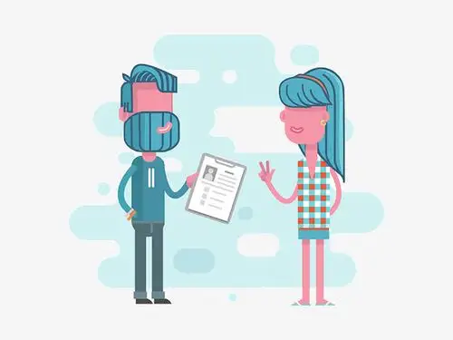 谈话免抠浅色图