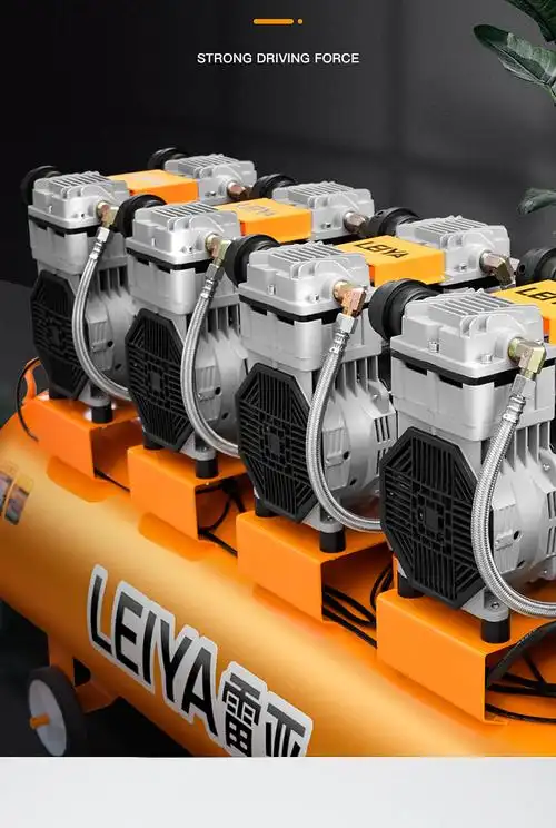 洁尔嘉美国空压机工业级大型无油高压打气泵220v木工喷漆汽修雷亚339