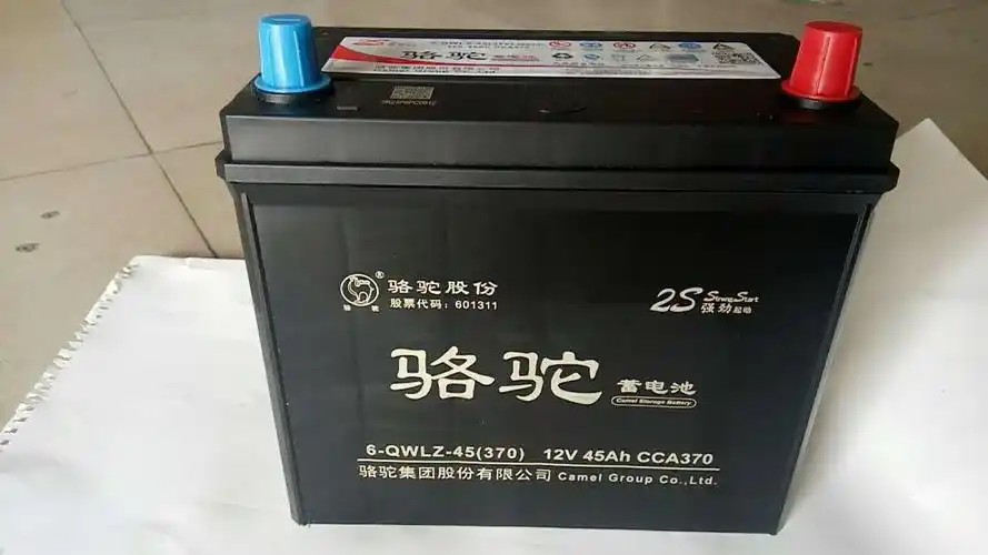 骆驼蓄电池6-qwlz-45电瓶批发 免维护铅酸蓄电池 12v45ah蓄电池