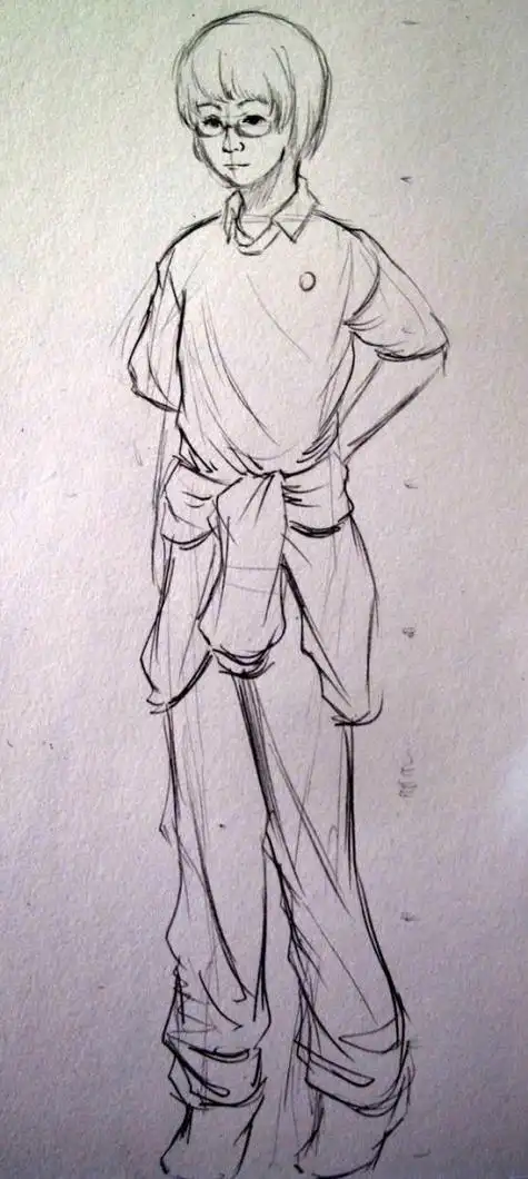 人物素描简笔画全身