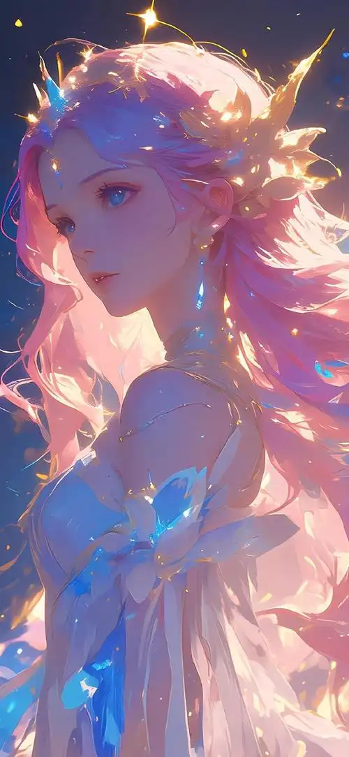 二次元唯美少女插画#ai绘画##高清壁纸精选