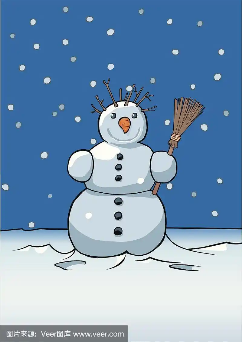 无人,自然,矢量,冬天,雪花