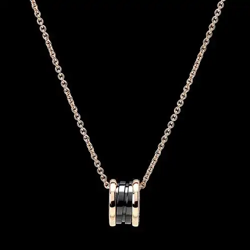bvlgari(宝格丽) #b.zero1系列黑陶瓷项链