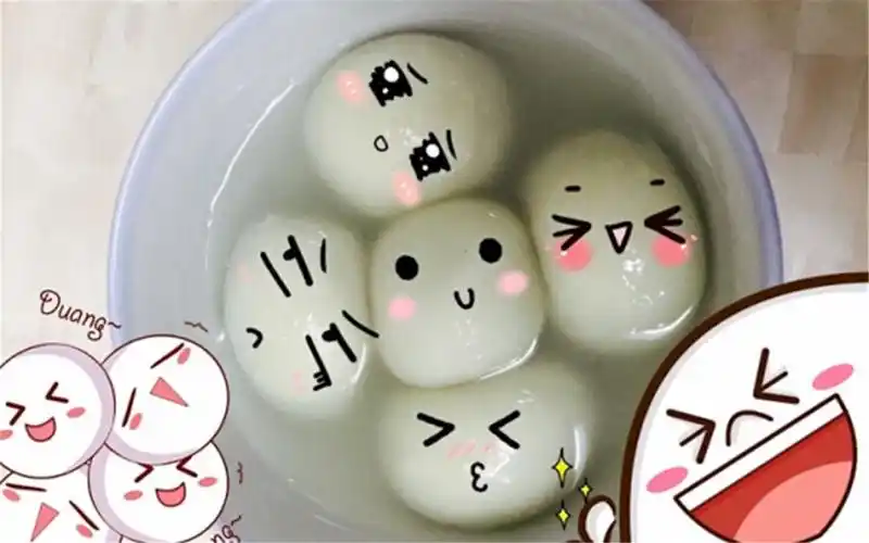 中国喜庆元宵节汤圆美食电脑壁纸图片下载