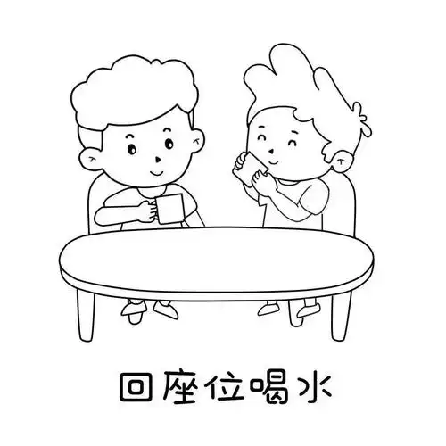 幼儿喝水流程图