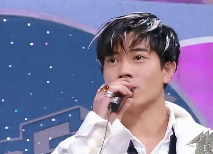 放荡不羁的气质再配上一头挑染了银色的短发,越发显得郭富城潇洒倜傥.