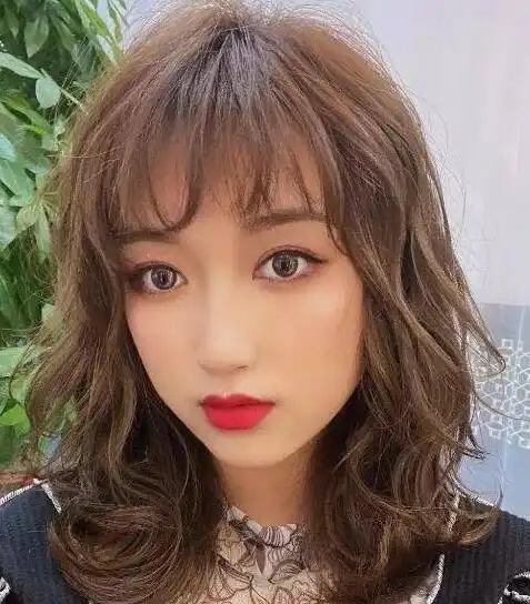 卷发2021中长发大卷,气质好看又显脸小