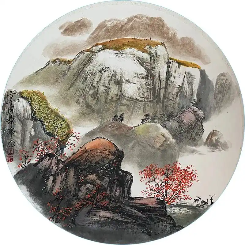 又几副适合头像的山水画##国画山水 #传统山水 #传统文化 - 抖音
