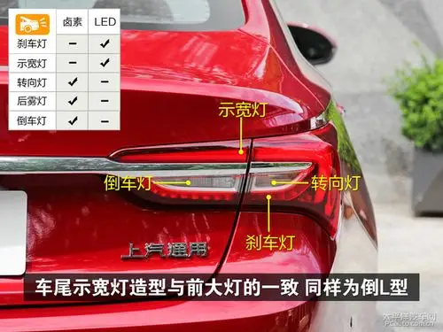 车尾各灯光开启效果展示车尾镀铬条与尾灯相连与车头设计相呼应车头各