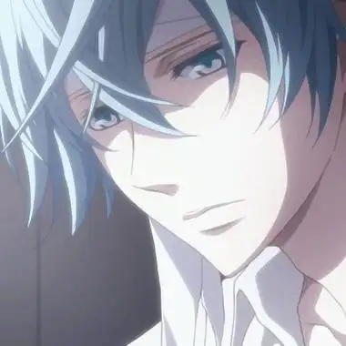 蓝色头发和眼睛男生头像二次元动漫男头帅气冷酷蓝头发图片