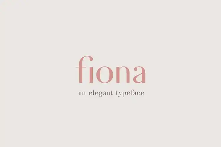 fiona经典衬线时尚女装品牌logo英文字体下载