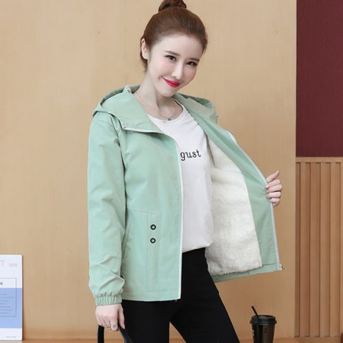加绒加厚短款外套女秋冬季2022新款韩版棉服休闲小个子百搭棒球服