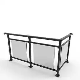 0成交3笔1年复购率:别墅小区不锈钢铁艺残坡栏杆残疾坡道扶手 残疾人