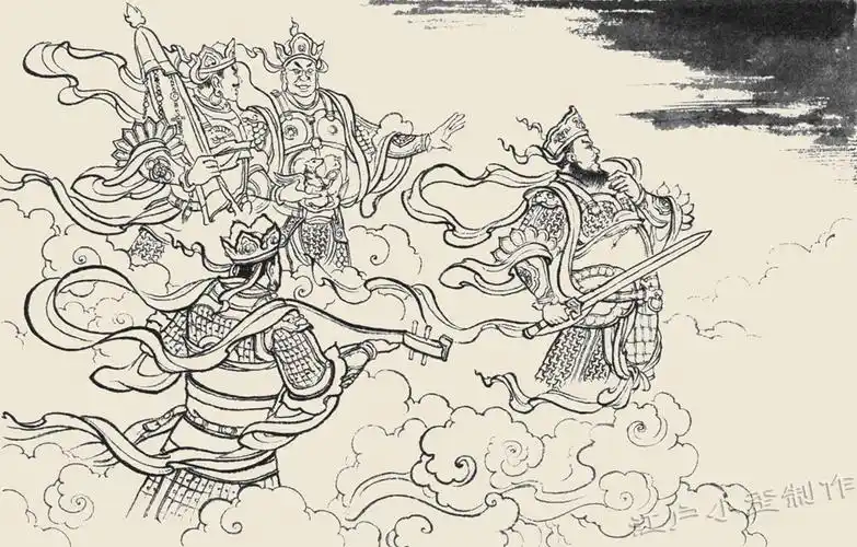 四大天王的前世故事:魔家四将各拿宝贝困住西岐,子牙一筹莫展