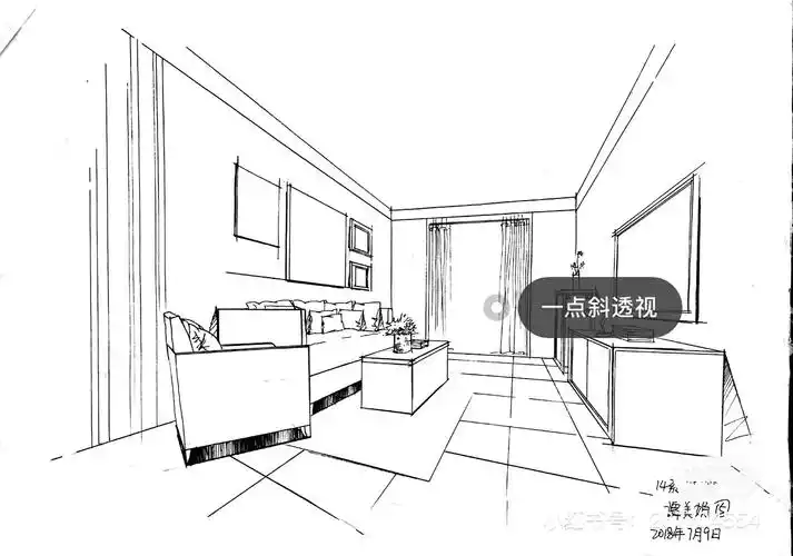 室内手绘(考研快题素材资料)|空间|家装设计|谭胖胖吖_原创作品-站酷