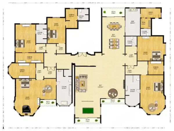 星河湾 全海景 700平大平层 豪宅标杆,星河湾一号园二手房,1760万,6室
