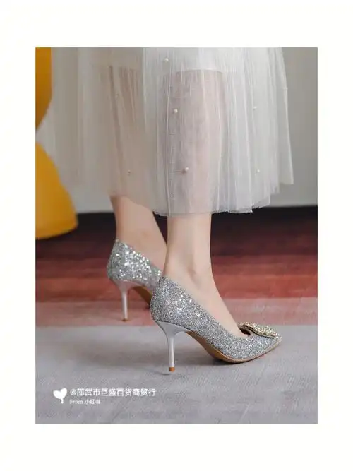 这双婚鞋质感真不戳60搭配婚纱美炸了啊05