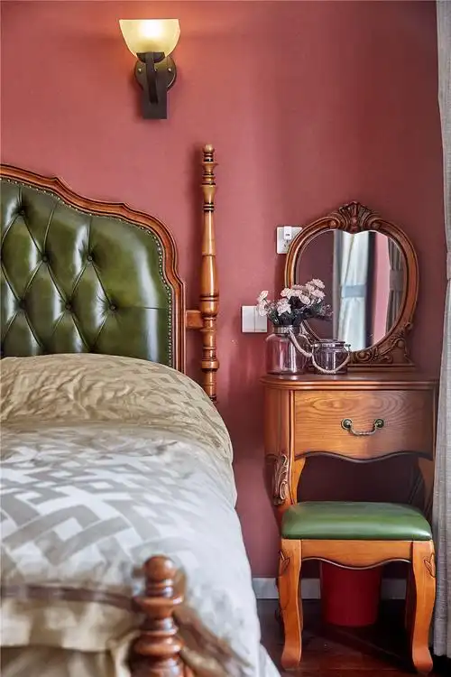 美式复古风两居装修梳妆台设计