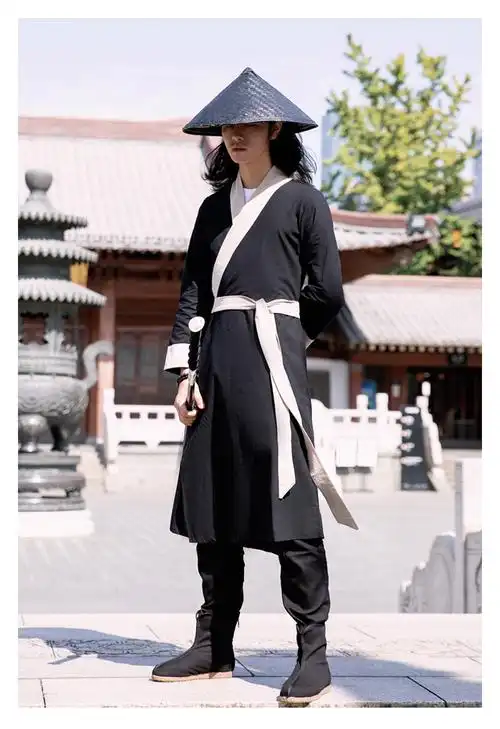 辅宾古代汉服男装侠客传统服装秦汉宋武侠长袍影视演出夜行衣毕业班服