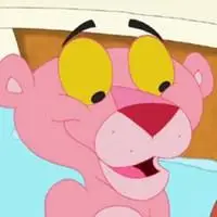 粉色顽皮豹卡通头像_微信头像图片大全