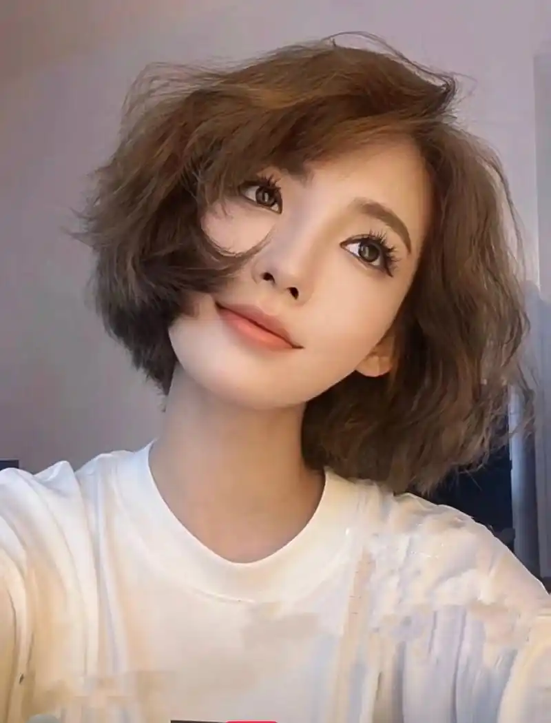 蓬松烫真的直91戳少女的0603心脏,特别与少女感 发型透着一股小