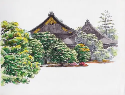 日本风景速写2|插画|创作习作|丘悦 - 原创作品 - 站酷 (zcool)