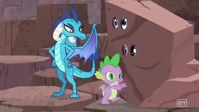 《小马宝莉》穗龙和紫悦在龙之域遇见困难,万龙之王的愤怒