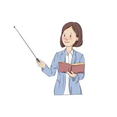 敲黑板划重点手绘卡通男教师人物元素教师节卡通人物老师学生png素材