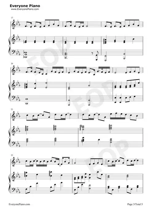 起风了-弹唱谱五线谱预览3