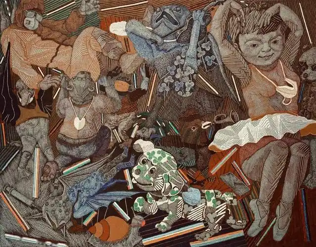 曹力全球抗疫图警世之战创作谈