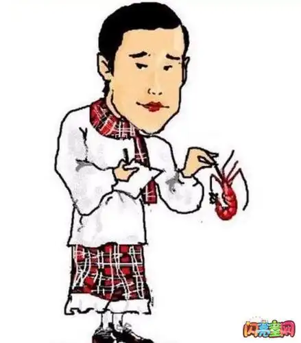 小沈阳春晚搞笑表情简笔画图片