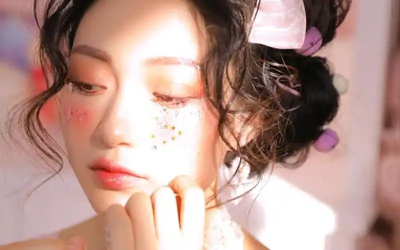 甜美粉色系天真少女白皙唯美仙气精致写真,高清壁纸图片,大陆美女