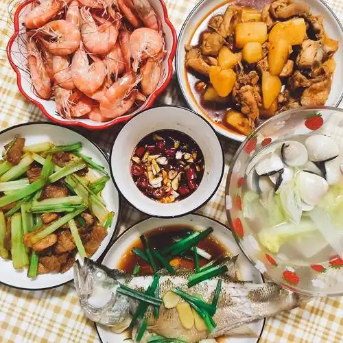 一个人做了四菜一汤