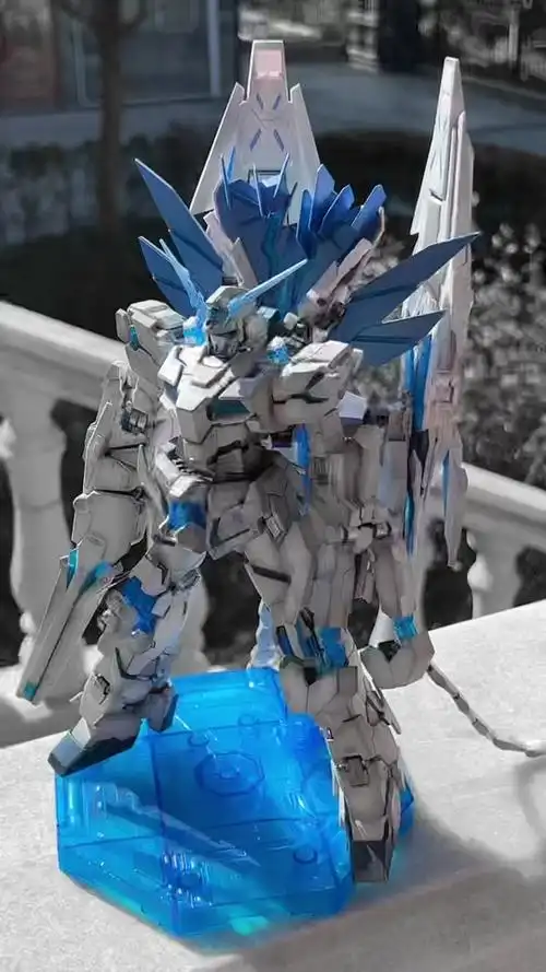 高达独角兽觉醒模式水贴教程 - 抖音