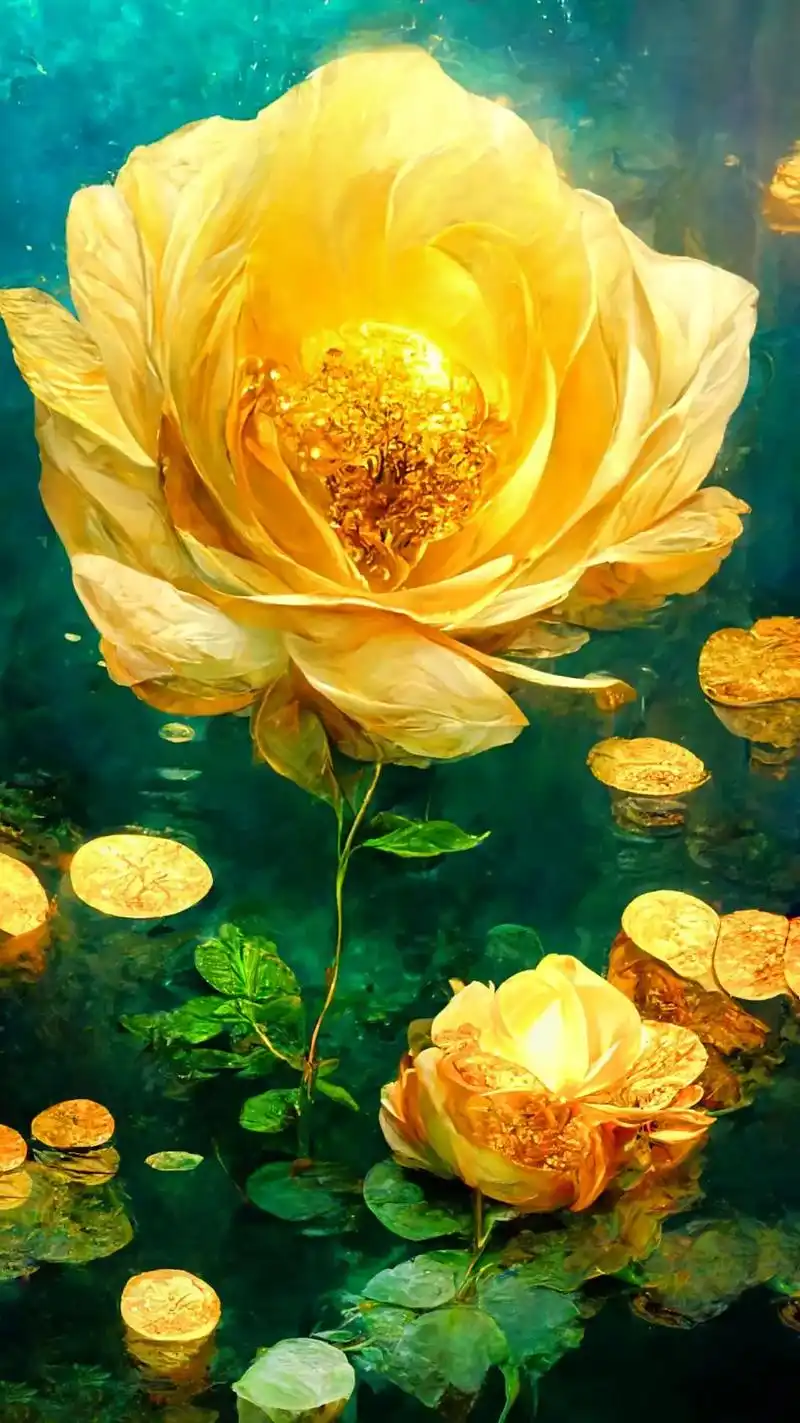 人在走运时,钱会追着你走,你能刷到这组金色莲花时说明 - 抖音